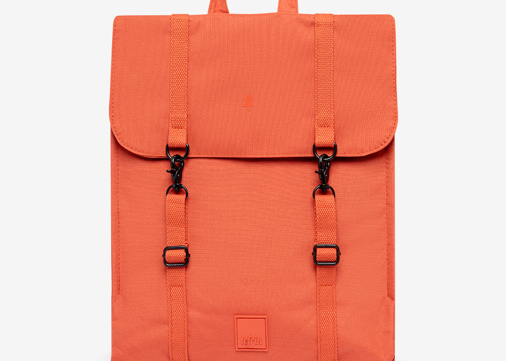 Handy Backpack Stripes Orange
