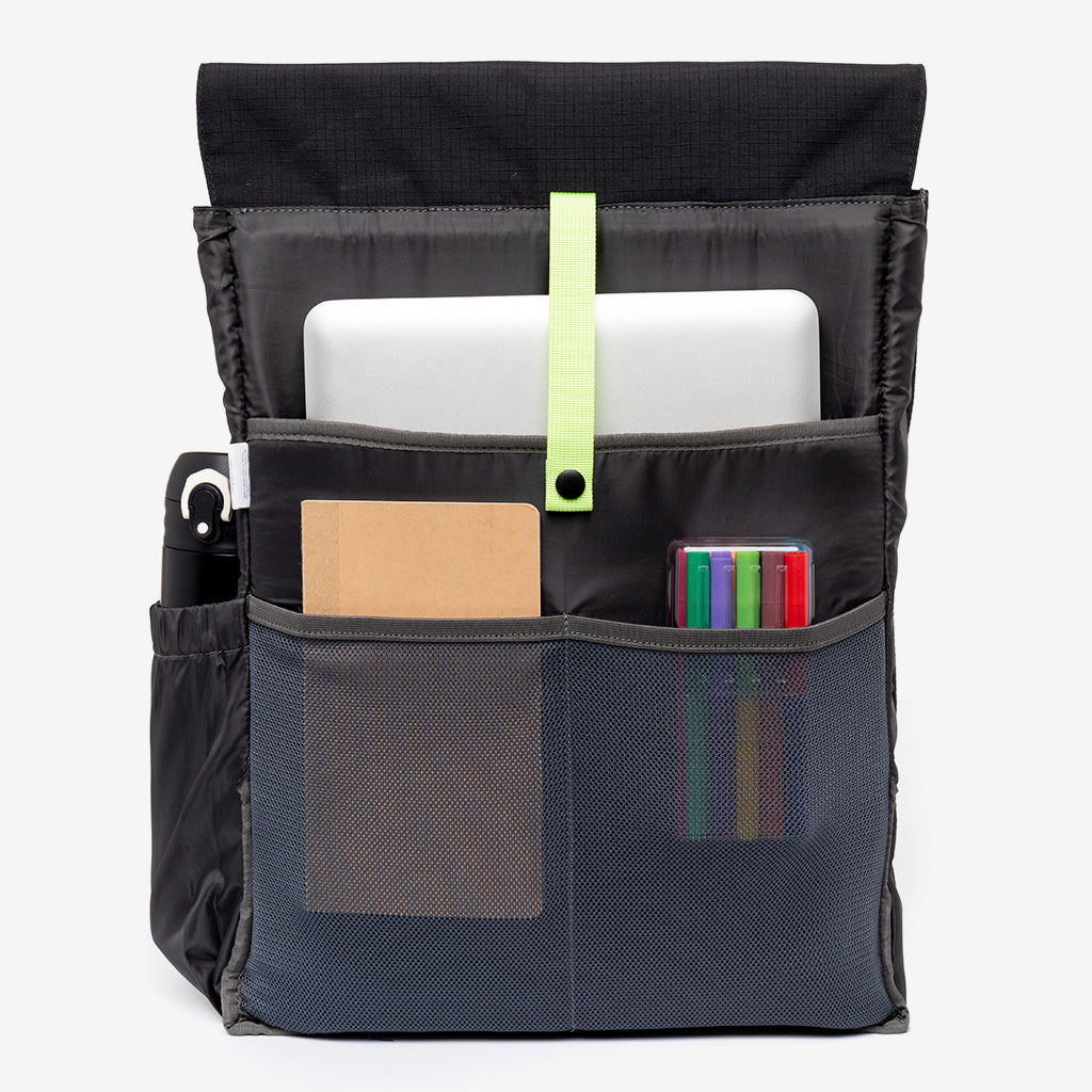 Lefrik US - Handy XL Black Lime Vandra - Hook Backpack – Lefrik USA