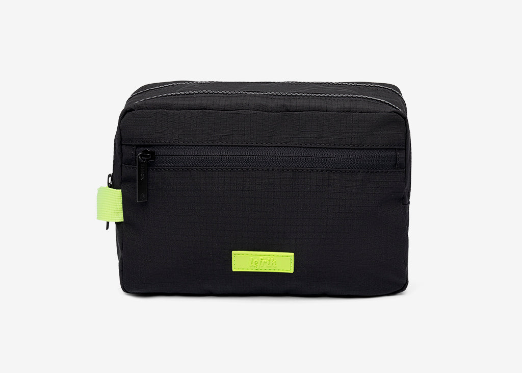 Kei Double Washbag Black Lime Vandra
