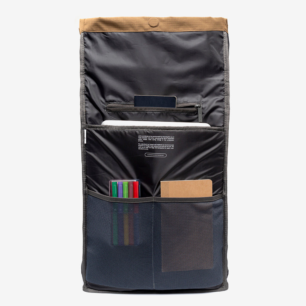 Lefrik US - Lars Roll Toffee Vandra - Roll Top Backpack – Lefrik USA